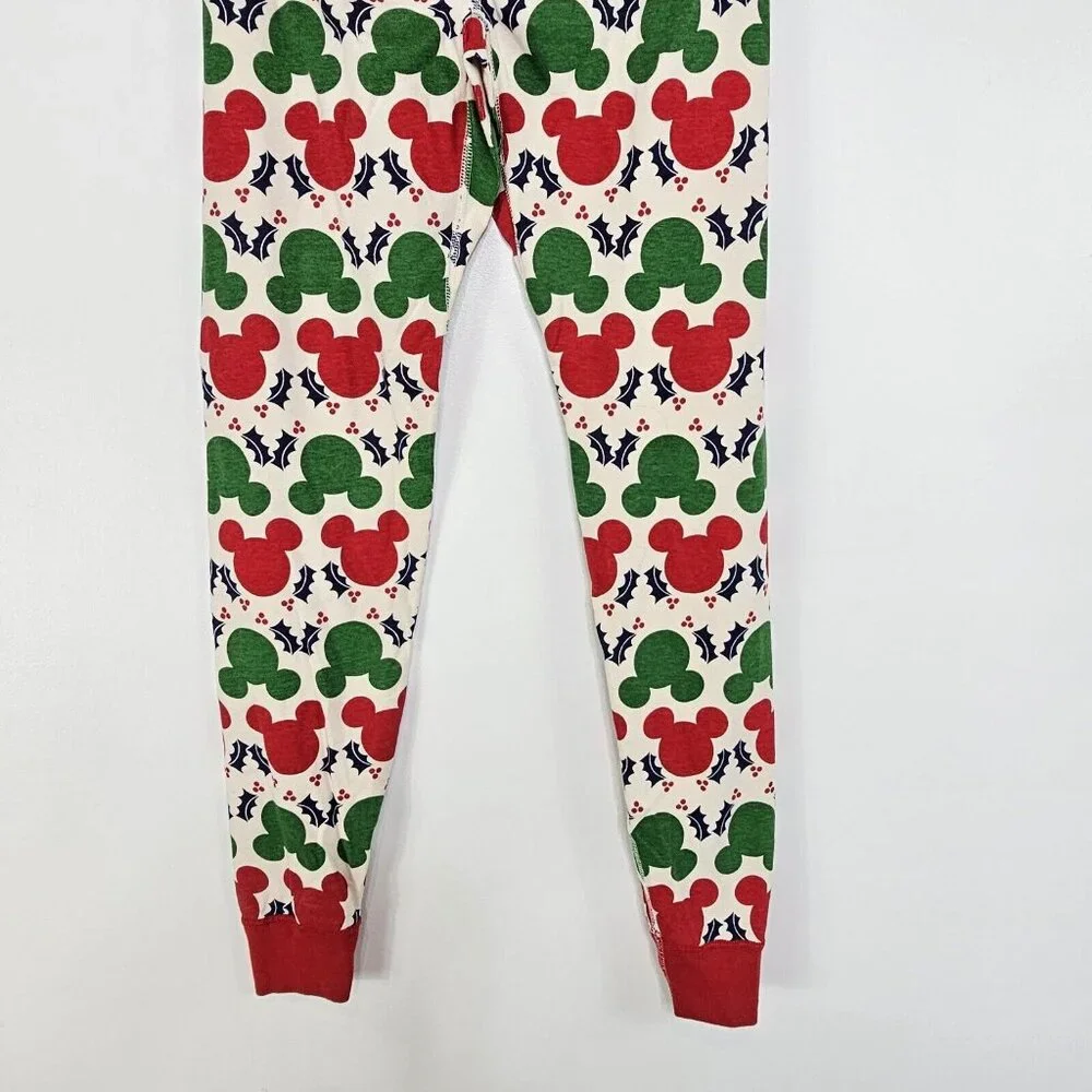 Hanna Andersson Girls Disney Christmas PJ Leggings Small Bottoms Organic Cotton